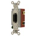Bryant Toggle Switch, Three Way, 20A 120/277V AC, Back and Side Wired Key Guide, with Key 4903L